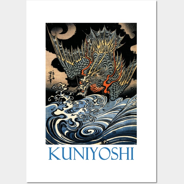 Dragon by Utagawa Kuniyoshi Wall Art by Naves